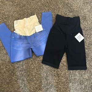 MATERNITY JEGGING AND SHORTS bundle